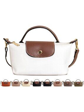 Women's White Fashion Mini Crossbody Bag Ladies Purses with Adjustable Strap